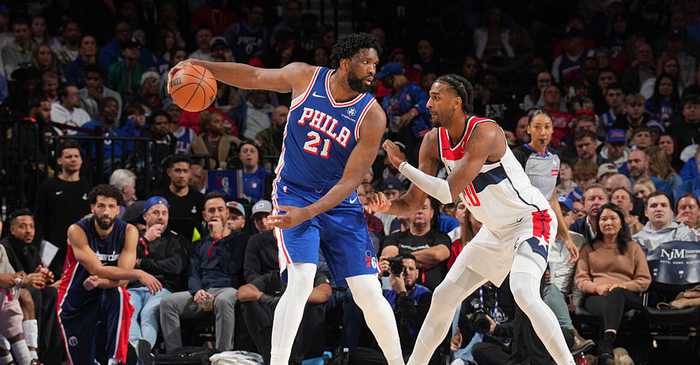 恩比德28分乔治23分马克西22分 76人轻取奇才